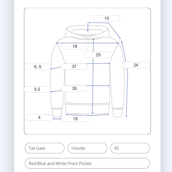 NWOT NEW YORK GIANTS HOODIE - Picture 6 of 9